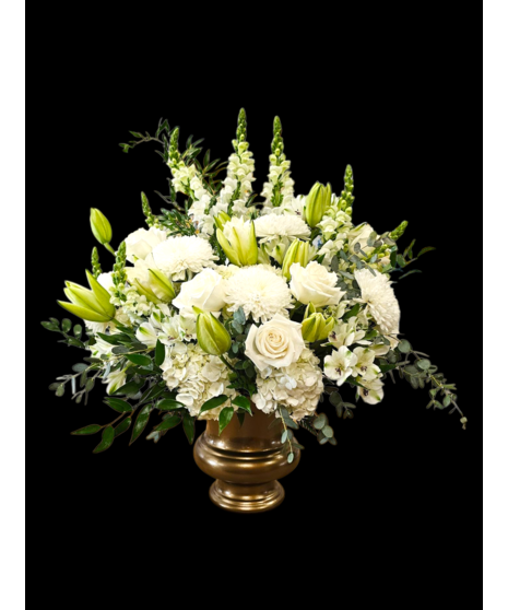 IVORY & PEARL FLOOR URN